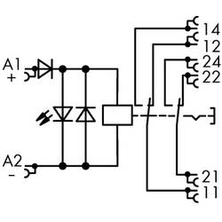 WAGO 789-1346 průmyslové relé Jmenovité napětí: 24 V/DC Spínací proud (max.): 8 A 2 přepínací kontakty 1 ks