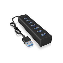 ICY BOX IB-HUB1700-U3 7 portů USB 3.0 hub černá