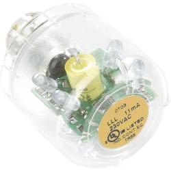 Auer Signalgeräte LED žárovka s trvalým LED světlem LLL Oranžová, 230/240 V AC, BA15d