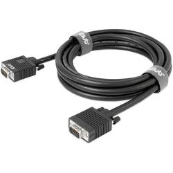 club3D VGA kabel VGA pólové Zástrčka, VGA pólové Zástrčka 3.00 m černá CAC-1703 lze šroubovat, pozlacené kontakty VGA kabel
