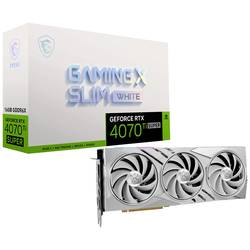 MSI grafická karta Nvidia GeForce RTX 4070 Ti Super GAMING X SLIM WHITE 16 GB GDDR6X-RAM PCIe x16 HDMI™, DisplayPort