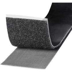 TOOLCRAFT KL50X1000C pásek se suchým zipem, lepicí, háčková a flaušová část, extra silná, (d x š) 1000 mm x 50 mm, černá, 1 m