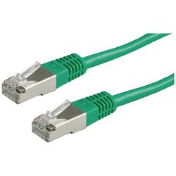 Value 21.99.1323 RJ45 síťové kabely, propojovací kabely CAT 6 S/FTP 0.50 m zelená dvoužilový stíněný 1 ks