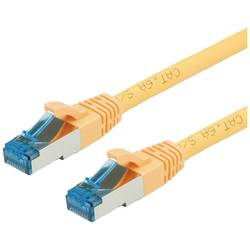 Value 21.99.1935 RJ45 síťové kabely, propojovací kabely CAT 6A S/FTP 5.00 m žlutá dvoužilový stíněný, bez halogenů, samozhášecí 1 ks