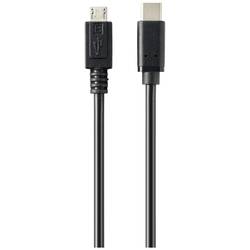 Renkforce USB kabel USB 2.0 USB-C ® zástrčka, USB Micro-B zástrčka 1.00 m černá kulatý RF-5719754