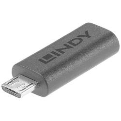 LINDY USB 2.0 adaptér [1x USB-C® zásuvka - 1x micro USB 2.0 zástrčka B] Lindy - USB-Adapter - 24 pin USB-C (W) zu Micro-USB Type B (M) pozlacené kontakty