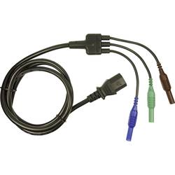 Cliff CIH29920 bezpečnostní měřicí kabely zástrčka 4 mm IEC C13 zásuvka 10 A 1.50 m modrá, zelená, hnědá 1 ks