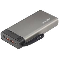 VOLTCRAFT PB-20-PD3.0 powerbanka Li-Pol, 20000 mAh, Power Delivery 3.0, šedočerná, Indikátor stavu