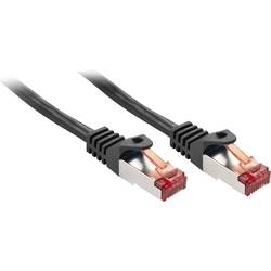 LINDY 47370 RJ45 síťové kabely, propojovací kabely CAT 6 S/FTP 0.30 m černá 1 ks