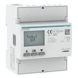 Hager ECR380D Elektroměr třífázového střídavého proudu 1 ks