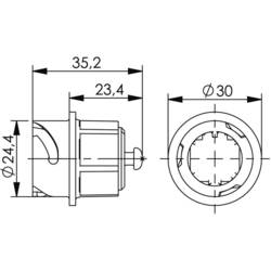 Telegärtner 100022769, RJ45 příslušenství, ochranná krytka, víčko, černá, 1 ks