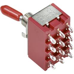 TRU COMPONENTS TC-9354012 kolébkový spínač 250 V/AC 3 A 4x zap/zap s aretací 1 ks
