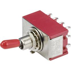 TRU COMPONENTS TC-9354012 kolébkový spínač 250 V/AC 3 A 4x zap/zap s aretací 1 ks
