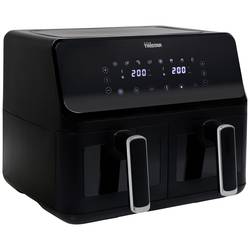 Tristar FR-9040 dvojitá fritéza, 8 l, 2700 W, horkovzdušný, funkce časovače, nepřilnavý povlak, teplota varu, černá