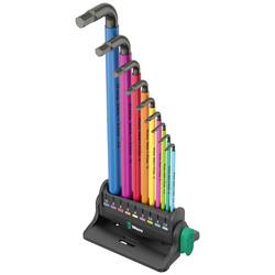 Wera 950/9 Hex-Plus Multicolour 3 inbus sada klíčů 1.5 mm, 2 mm, 2.5 mm, 3 mm, 4 mm, 5 mm, 6 mm, 8 mm, 10 mm 9dílná