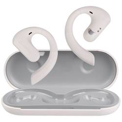 OneOdio OpenRock S Headset bez uší Bluetooth® stereo krémová headset, Nabíjecí pouzdro, za uši, odolné vůči potu sportovní