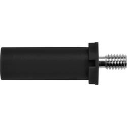 Schützinger SFK 8465 Ni / M4 / 7 / SW bezpečnostní šroubovací banánek 4 mm černá 1 ks