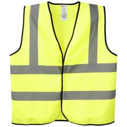 Reflexní bezpečnostní vesta, univerzální velikost Unisize neonově žlutá EN ISO 20471:2013