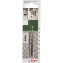 Bosch Accessories 2609255038 HSS kovový spirálový vrták, 3 mm, délka 61 mm, broušený, DIN 338, válcová stopka, 2 ks