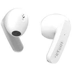 RYGHT MINO In Ear Headset Bluetooth® stereo bílá Redukce šumu mikrofonu Indikátor nabití, headset, Nabíjecí pouzdro, dotykové ovládání