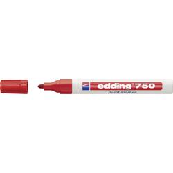 Edding 750 4-750002 popisovač na laky červená 4 mm