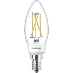 Philips LED 77215400 LED Energetická třída (EEK2021) F (A - G) E14 svíčkový tvar 5 W, 2.5 W, 1 W = 40 W, 18 W, 9 W teplá bílá (Ø x d) 3.5 cm x 10.6 cm