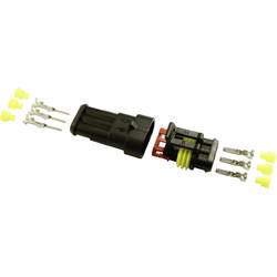 BAAS sada konektorů Superseal AMP-Superseal 1.5mm Series Počet pólů 3 Rastr (rozteč): 6 mm ES13 1 ks