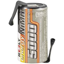 Reely slot pro akumulátor (modelářství) Ni-MH Sub-C 1.2 V 5000 mAh s pájecími hroty