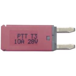 PARTS PTT Circuit Breaker Mini, type 3. Manual Reset, 10AC001-102-0063 standardní plochá pojistka pro motorová vozidla , 28 V, 10 A, 1 ks