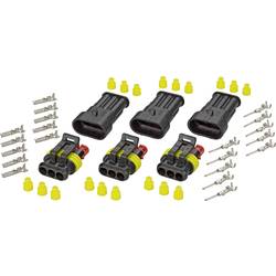 TE Connectivity AMP-Superseal 1.5mm Series sada konektorů Superseal 3, rozteč 6 mm, 30S004, 1 sada