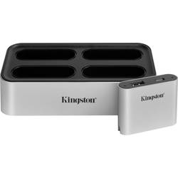 Kingston Lade-/Dockingstation externí čtečka paměťových karet / hub USB 3.2 (Gen 2) stříbrnočerná