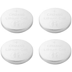 VOLTCRAFT knoflíkový článek CR 2450 3 V 4 ks 580 mAh lithiová CR2450