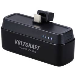 VOLTCRAFT VC-PBP3040PD powerbanka Li-Ion, 4500 mAh, Dodávka energie, černá (matná), Indikátor stavu