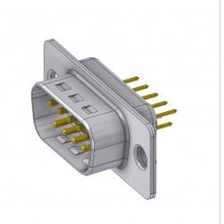 Deltron Connectors DT 09 PY/2 D-SUB zástrčka 180 ° Pólů: 9 pájené, piny 1 ks