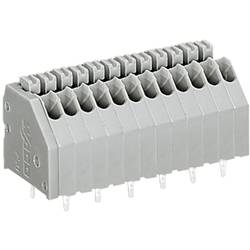 WAGO 250-410 pružinová svorkovnice 0.50 mm² Pólů 10 šedá 1 ks