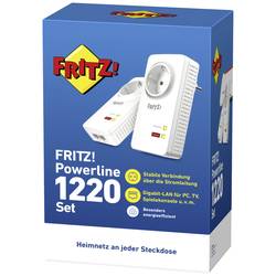 Fritz! FRITZ!Powerline 1220 Set Powerline Starter Kit 20002737 1200 MBit/s