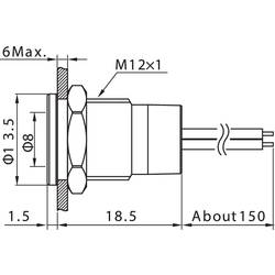 TRU COMPONENTS TC-7495216 LED žárovka modrá 12 V DC/AC