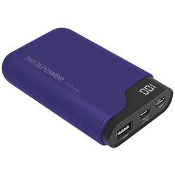 RealPower PB-7500C powerbanka Li-Ion, 7500 mAh, USB, USB-C®, námořnická modrá, Indikátor stavu