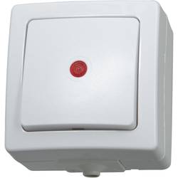 Kopp 566302004 spínání ve vlhkých místnostech kompletní sada tlačítko arktická bílá 1 ks