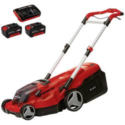 Einhell Professional RASARRO 36/38 (2x4 Ah) akumulátor Akumulátorová sekačka vč. 2. Nabíječka Twincharger, + 2. akumulátor 2x 18 V šířka sekání 38 cm Určen pro