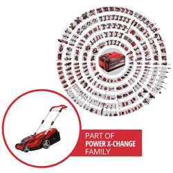 Einhell Professional Power X-Change RASARRO 36/38 (2x4 Ah) akumulátor Akumulátorová sekačka vč. 2. Nabíječka Twincharger, + 2. akumulátor 2x 18 V šířka sekání