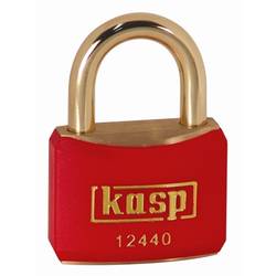 Kasp K12440REDD visací zámek na klíč, 40 mm, mosaz