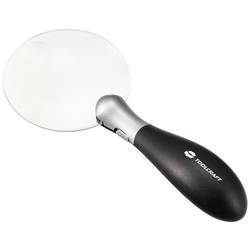TOOLCRAFT TO-8997036 ruční lupa s LED osvětlením , zvětšení: 3 x, 5 x