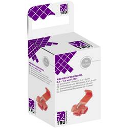 TRU COMPONENTS T1904C036, samořezná rychlospojka, 0.50-1.00 mm², kontakty 2, červená, 10 ks