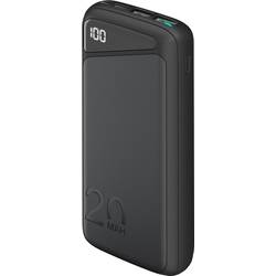 Goobay Goobay 53939 Powerbank 20000 mAh, Quick Charge, Power Delivery, LED-Anzeige powerbanka Li-Pol, 20000 mAh, černá, Indikátor stavu