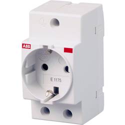 zásuvka na din lištu bez krytky ABB E1175 šedá 1 ks
