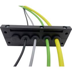 TRU COMPONENTS TC-KDL 16/4 lišta pro zavádění kabelů Průměr svorky (max.) 16 mm PA černá 1 ks