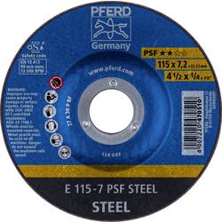 PFERD TOOLS 62011634 E 115-7 PSF STEEL brusný kotouč lomený Průměr 115 mm Ø otvoru 22.23 mm litina , ocel, ocelový odlitek 10 ks