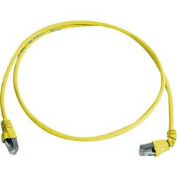 Telegärtner 100008492 RJ45 síťové kabely, propojovací kabely CAT 6A S/FTP 3.00 m žlutá samozhášecí, bez halogenů 1 ks
