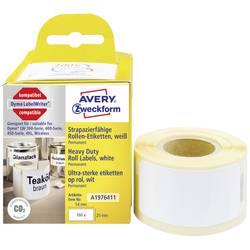 Avery-Zweckform etikety v roli kompatibilní náhradní DYMO 1976411 25 x 54 mm fólie bílá 160 ks trvalé univerzální etikety A1976411